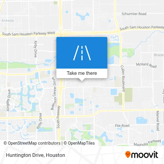 Huntington Drive map