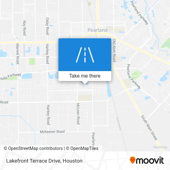 Lakefront Terrace Drive map