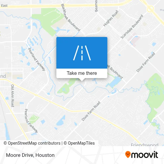 Moore Drive map
