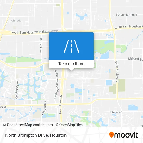 North Brompton Drive map