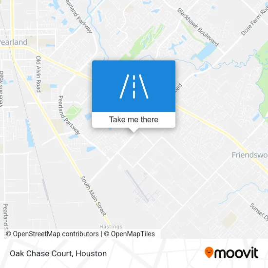 Oak Chase Court map