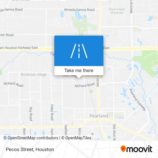 Pecos Street map