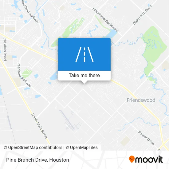 Pine Branch Drive map