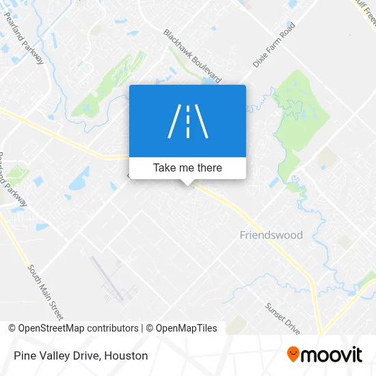 Pine Valley Drive map