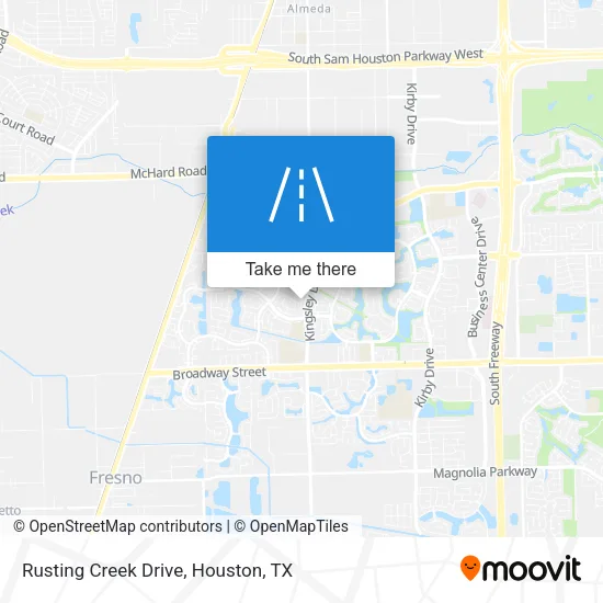 Rusting Creek Drive map
