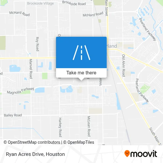 Ryan Acres Drive map