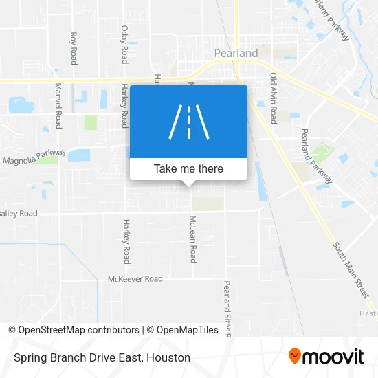 Spring Branch Drive East map