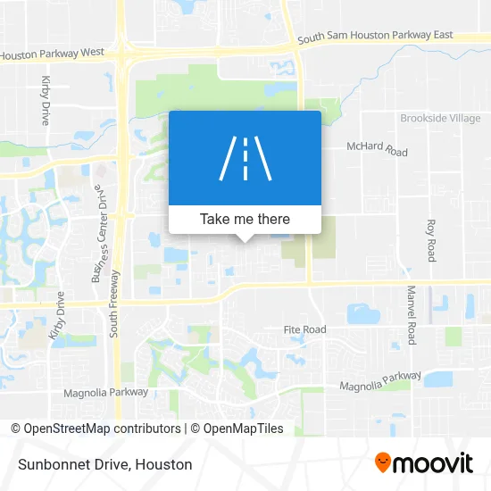 Sunbonnet Drive map