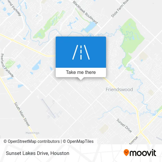 Sunset Lakes Drive map