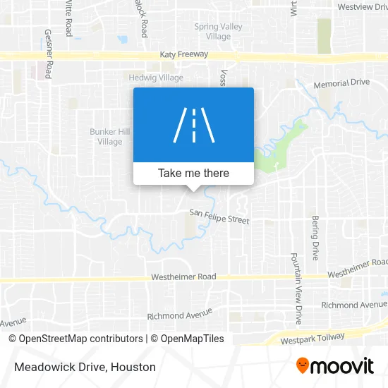Meadowick Drive map