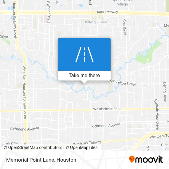 Memorial Point Lane map