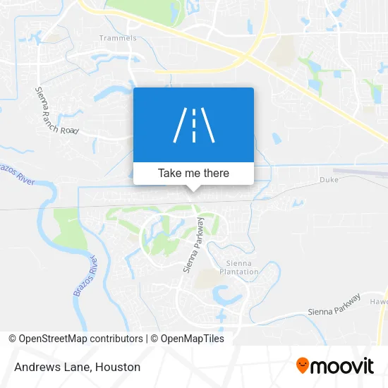 Andrews Lane map