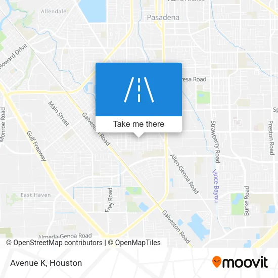Avenue K map