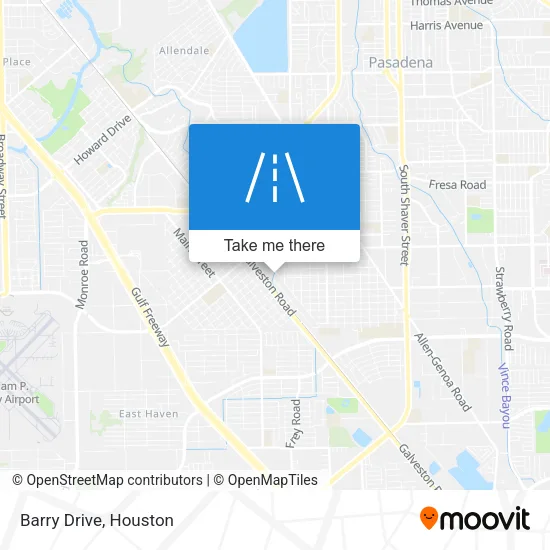 Barry Drive map