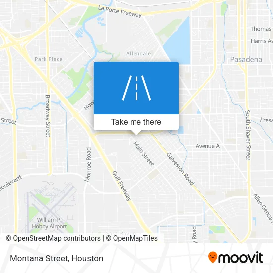 Montana Street map