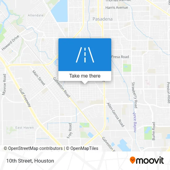10th Street map