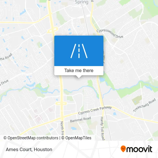 Ames Court map