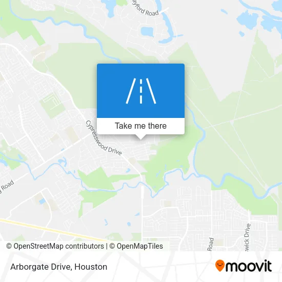 Arborgate Drive map