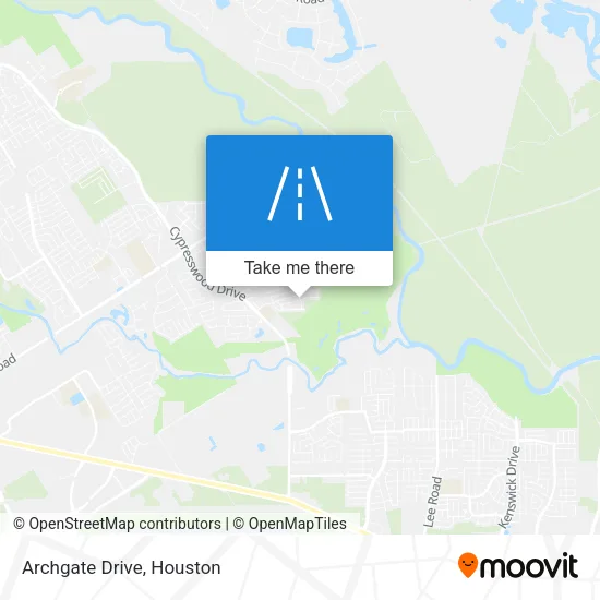 Archgate Drive map