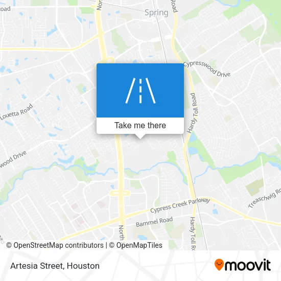 Artesia Street map