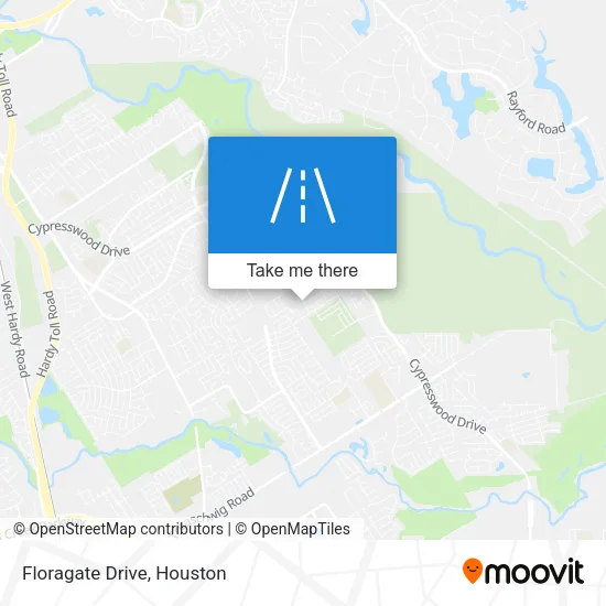 Floragate Drive map