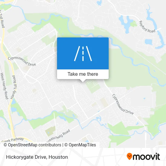 Hickorygate Drive map