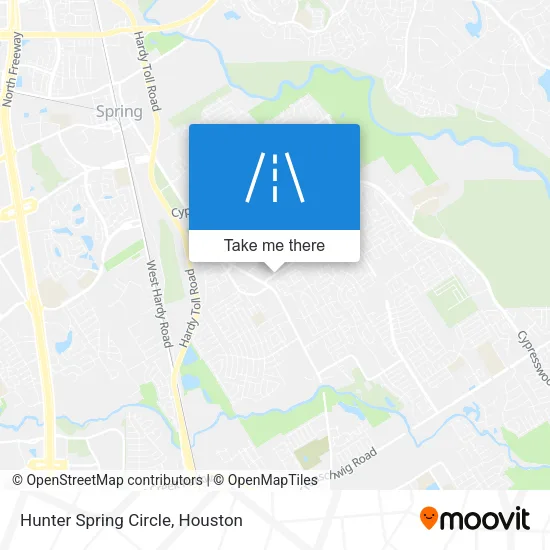 Hunter Spring Circle map