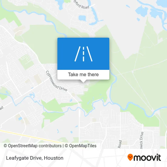 Leafygate Drive map