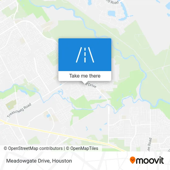 Meadowgate Drive map