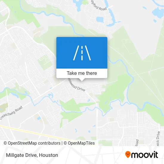 Millgate Drive map