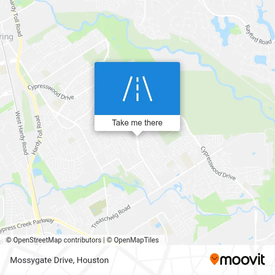 Mossygate Drive map
