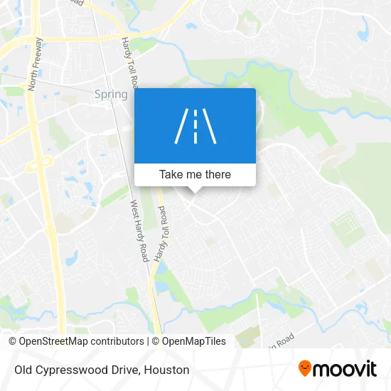 Old Cypresswood Drive map