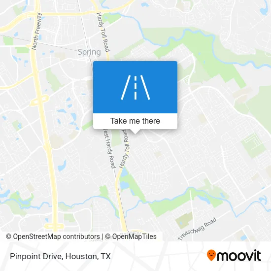 Pinpoint Drive map
