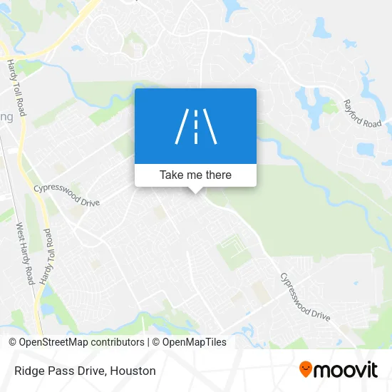 Ridge Pass Drive map