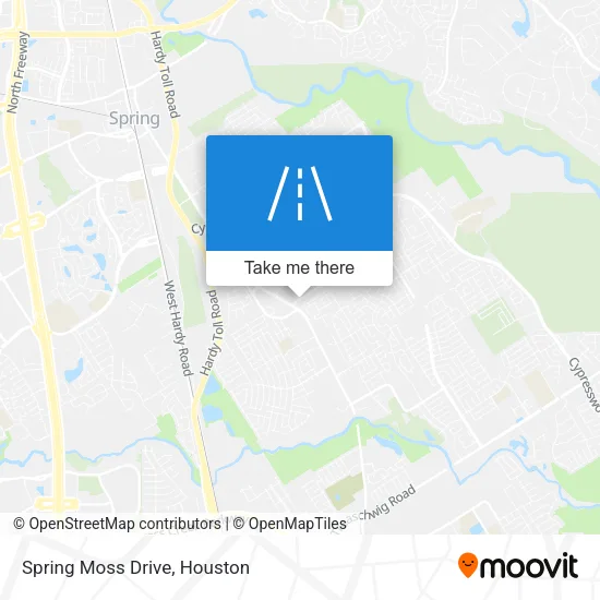 Spring Moss Drive map