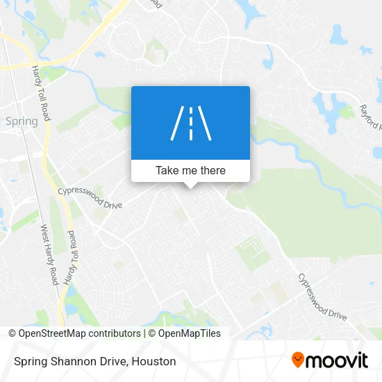 Spring Shannon Drive map