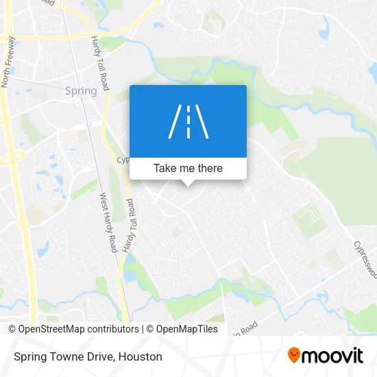 Spring Towne Drive map