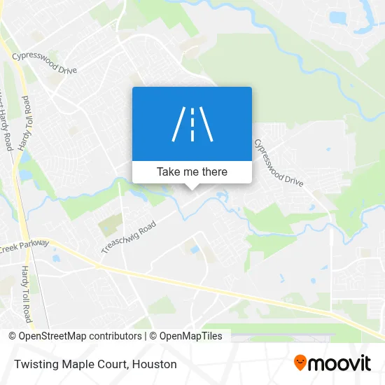 Twisting Maple Court map