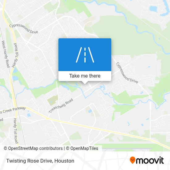 Twisting Rose Drive map