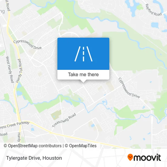 Tylergate Drive map