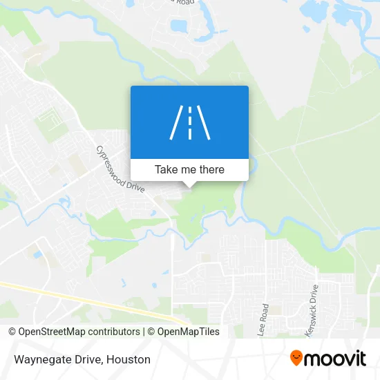 Waynegate Drive map