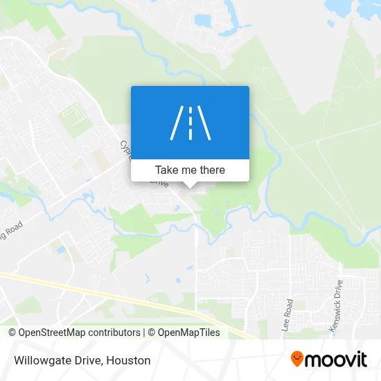 Willowgate Drive map