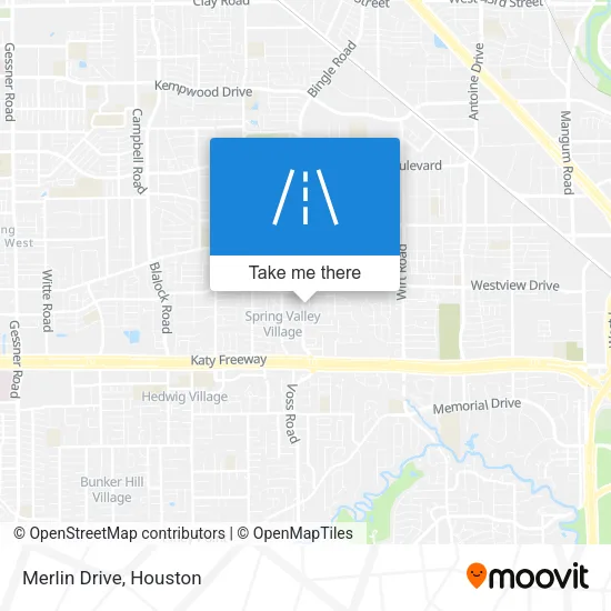 Merlin Drive map