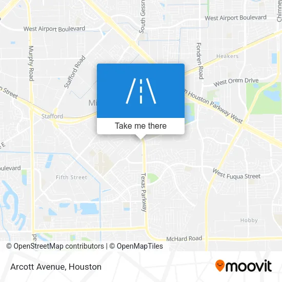 Arcott Avenue map