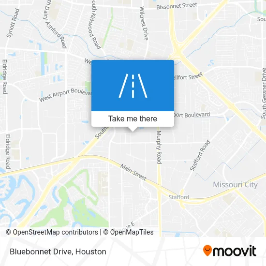 Bluebonnet Drive map