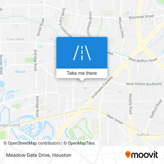 Meadow Gate Drive map