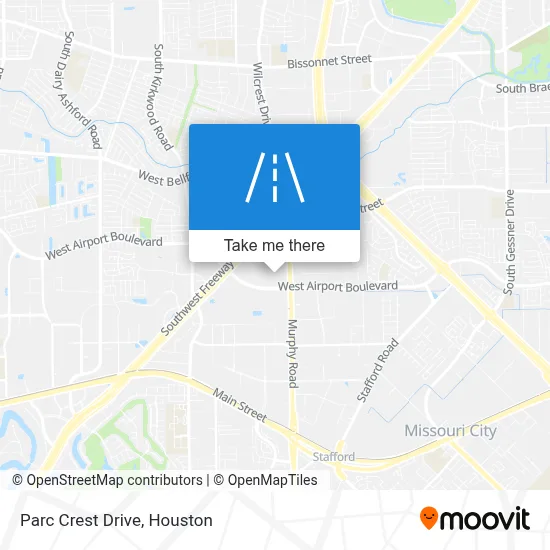 Parc Crest Drive map