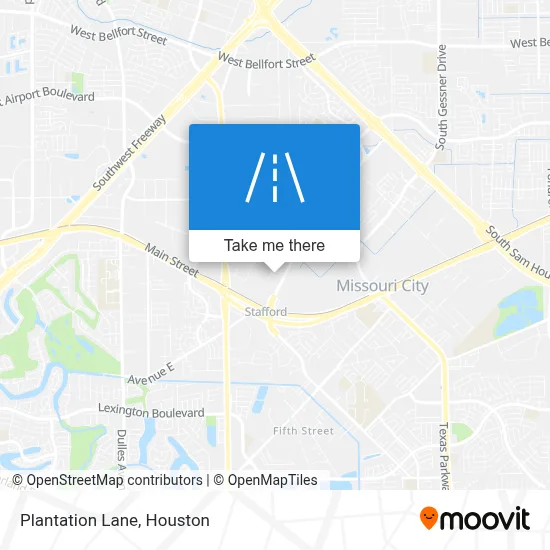 Plantation Lane map