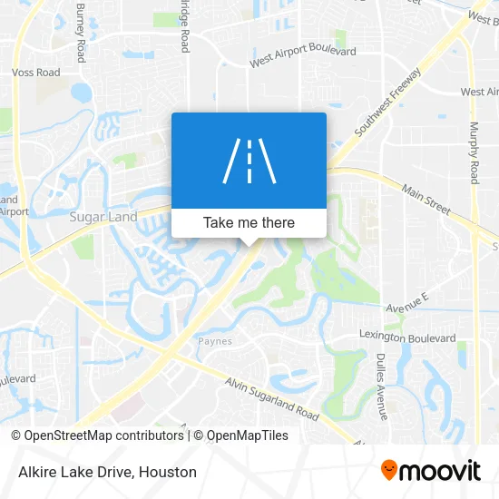 Alkire Lake Drive map