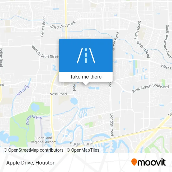 Apple Drive map